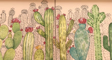 Carregar imagem no visualizador da galeria, Quadro de Azulejo, Pintado à Mão, com Moldura, Pintura Original, Cactos, Pop Art, Decoração, Arte para Pendura, Natureza,