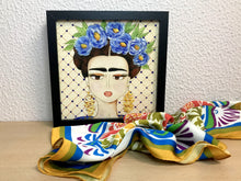 Carregar imagem no visualizador da galeria, Quadro com ilustração, com Moldura, Frida kahlo, Pop Art, Decoração, Arte para Pendura, Fine art, Gravura, reprodução, Arte Impressa, Giclée