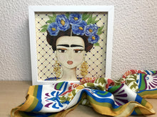 Carregar imagem no visualizador da galeria, Quadro com ilustração, com Moldura, Frida kahlo, Pop Art, Decoração, Arte para Pendura, Fine art, Gravura, reprodução, Arte Impressa, Giclée