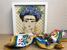Carregar imagem no visualizador da galeria, Quadro com ilustração, com Moldura, Frida kahlo, Pop Art, Decoração, Arte para Pendura, Gravura, reprodução, Arte Impressa, Papel Fotográfico, Giclée
