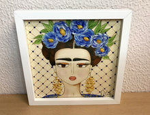Carregar imagem no visualizador da galeria, Quadro com ilustração, com Moldura, Frida kahlo, Pop Art, Decoração, Arte para Pendura, Gravura, reprodução, Arte Impressa, Papel Fotográfico, Giclée