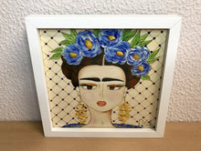 Carregar imagem no visualizador da galeria, Quadro com ilustração, com Moldura, Frida kahlo, Pop Art, Decoração, Arte para Pendura, Gravura, reprodução, Arte Impressa, Papel Fotográfico, Giclée