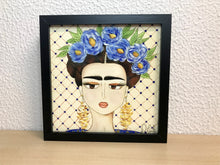 Carregar imagem no visualizador da galeria, Quadro com ilustração, com Moldura, Frida kahlo, Pop Art, Decoração, Arte para Pendura, Fine art, Gravura, reprodução, Arte Impressa, Giclée