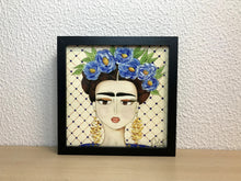 Carregar imagem no visualizador da galeria, Quadro com ilustração, com Moldura, Frida kahlo, Pop Art, Decoração, Arte para Pendura, Gravura, reprodução, Arte Impressa, Papel Fotográfico, Giclée