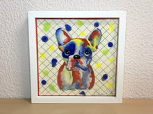 Carregar imagem no visualizador da galeria, Quadro com ilustração, com Moldura, Cachorro Buldogue, Arte para Pendura, Gravura, reprodução, Arte Impressa, Papel Fotográfico, Giclée