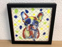Carregar imagem no visualizador da galeria, Quadro com ilustração, com Moldura, Cachorro Buldogue, Pop Art, Arte para Pendura, Fine art, Gravura, reprodução, Arte Impressa, Giclée