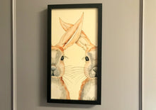 Carregar imagem no visualizador da galeria, Quadro com ilustração, com Moldura, Coelhos, Pop Art, Arte para Pendura, papel foto, Gravura, reprodução, Arte Impressa, Giclée, Decoração