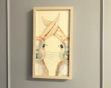 Carregar imagem no visualizador da galeria, Quadro com ilustração, com Moldura, Coelhos, Pop Art, Arte para Pendura, papel foto, Gravura, reprodução, Arte Impressa, Giclée, Decoração
