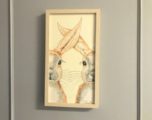 Carregar imagem no visualizador da galeria, Quadro com ilustração, com Moldura, Coelhos, Pop Art, Arte para Pendura, Fine art, Gravura, reprodução, Arte Impressa, Giclée, Decoração