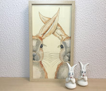 Carregar imagem no visualizador da galeria, Quadro com ilustração, com Moldura, Coelhos, Pop Art, Arte para Pendura, Fine art, Gravura, reprodução, Arte Impressa, Giclée, Decoração