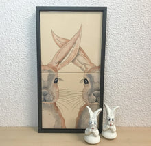 Carregar imagem no visualizador da galeria, Quadro de Azulejo, Pintado à Mão, com Moldura, Pintura Original, Coelhos, Pop Art, Decoração, Arte para Pendura, Arte Figurativa, Arte Pop, Pintura Pop, Quadro, Pintura Pop, Quadro divertido