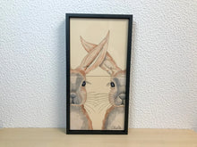Carregar imagem no visualizador da galeria, Quadro de Azulejo, Pintado à Mão, com Moldura, Pintura Original, Coelhos, Pop Art, Decoração, Arte para Pendura, Arte Figurativa, Arte Pop, Pintura Pop, Quadro, Pintura Pop, Quadro divertido