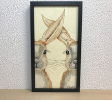 Carregar imagem no visualizador da galeria, Quadro com ilustração, com Moldura, Coelhos, Pop Art, Arte para Pendura, Fine art, Gravura, reprodução, Arte Impressa, Giclée, Decoração