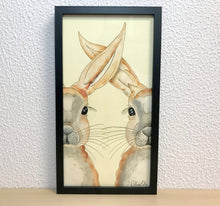 Carregar imagem no visualizador da galeria, Quadro com ilustração, com Moldura, Coelhos, Pop Art, Arte para Pendura, Fine art, Gravura, reprodução, Arte Impressa, Giclée, Decoração