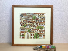 Carregar imagem no visualizador da galeria, Ilustração Naif, Arte Naif, Pintura de Casinhas, Quadro Decorativo, Reprodução Original, Edição Limitada, Número de série, Fineart, Giclée