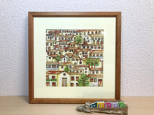 Carregar imagem no visualizador da galeria, Ilustração Naif, Arte Naif, Pintura de Casinhas, Quadro Decorativo, Reprodução Original, Edição Limitada, Número de série, Fineart, Giclée