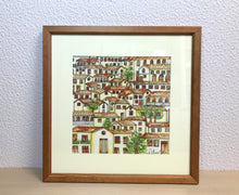 Carregar imagem no visualizador da galeria, Ilustração Naif, Arte Naif, Pintura de Casinhas, Quadro Decorativo, Reprodução Original, Edição Limitada, Número de série, Fineart, Giclée