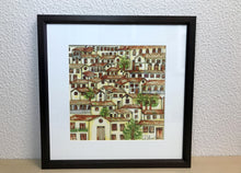 Carregar imagem no visualizador da galeria, Ilustração Naif, Arte Naif, Pintura de Casinhas, Quadro Decorativo, Reprodução Original, Edição Limitada, Número de série, Fineart, Giclée