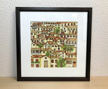 Carregar imagem no visualizador da galeria, Ilustração Naif, Arte Naif, Pintura de Casinhas, Quadro Decorativo, Reprodução Original, Edição Limitada, Número de série, Fineart, Giclée