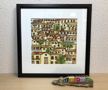 Carregar imagem no visualizador da galeria, Ilustração Naif, Arte Naif, Pintura de Casinhas, Quadro Decorativo, Reprodução Original, Edição Limitada, Número de série, Fineart, Giclée