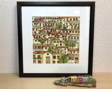 Carregar imagem no visualizador da galeria, Ilustração Naif, Arte Naif, Pintura de Casinhas, Quadro Decorativo, Reprodução Original, Edição Limitada, Número de série, Fineart, Giclée