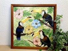 Carregar imagem no visualizador da galeria, Ilustração Pássaros Trotical, Tucanos, floresta, Quadro, Decoração, Reprodução do Original, Edição Limitada, Número de série, tamanho Médio
