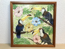 Carregar imagem no visualizador da galeria, Ilustração Pássaros Trotical, Tucanos, floresta, Quadro, Decoração, Reprodução do Original, Edição Limitada, Número de série, tamanho Médio