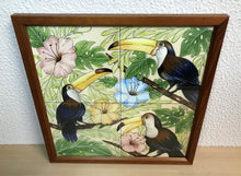 Carregar imagem no visualizador da galeria, Ilustração Pássaros Trotical, Tucanos, floresta, Quadro, Decoração, Reprodução do Original, Edição Limitada, Número de série, tamanho Médio