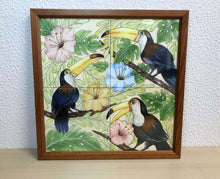 Carregar imagem no visualizador da galeria, Ilustração Pássaros Trotical, Tucanos, floresta, Quadro, Decoração, Reprodução do Original, Edição Limitada, Número de série, tamanho Médio
