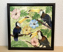 Carregar imagem no visualizador da galeria, Ilustração Pássaros Trotical, Tucanos, floresta, Quadro, Decoração, Reprodução do Original, Edição Limitada, Número de série, tamanho Médio