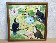 Carregar imagem no visualizador da galeria, Ilustração Pássaros Tropical, Tucanos, floresta, Quadro, Decoração, Reprodução do Original, Edição Limitada, Número de série, Médio, Giclée