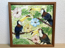 Carregar imagem no visualizador da galeria, Ilustração Pássaros Tropical, Tucanos, floresta, Quadro, Decoração, Reprodução do Original, Edição Limitada, Número de série, Médio, Giclée