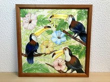 Carregar imagem no visualizador da galeria, Ilustração Pássaros Tropical, Tucanos, floresta, Quadro, Decoração, Reprodução do Original, Edição Limitada, Número de série, Médio, Giclée