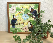 Carregar imagem no visualizador da galeria, Ilustração Pássaros Tropical, Tucanos, floresta, Quadro, Decoração, Reprodução do Original, Edição Limitada, Número de série, Médio, Giclée