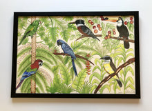 Carregar imagem no visualizador da galeria, Ilustração Pássaros, Quadro, Decoração, Reprodução do Original, Gravura, Giclée, Edição Limitada, Número de série, Fine Art, Aves, Pintura