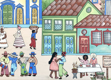 Carregar imagem no visualizador da galeria, Ilustração Naif, Arte Naif, Quadro colorido, Quadro Decorativo, Reprodução Original, Edição Limitada, Número de série, Médio