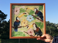 Carregar imagem no visualizador da galeria, Ilustração Pássaros Tropical, Tucanos, floresta, Quadro, Decoração, Reprodução do Original, Edição Limitada, Número de série, Médio, Giclée