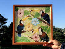 Carregar imagem no visualizador da galeria, Ilustração Pássaros Tropical, Tucanos, floresta, Quadro, Decoração, Reprodução do Original, Edição Limitada, Número de série, Médio, Giclée