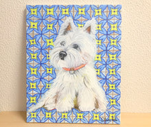 Carregar imagem no visualizador da galeria, Quadro com Pintura de Cachorro, Cachorro West, Quadro, Tela, Impressão em Tela, Animal de Estimação, Pintura Pet, Arte, Pop, Décor, Dog, Cão