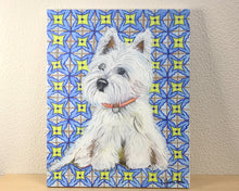 Carregar imagem no visualizador da galeria, Quadro com Pintura de Cachorro, Cachorro West, Quadro, Tela, Impressão em Tela, Animal de Estimação, Pintura Pet, Arte, Pop, Décor, Dog, Cão