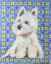 Carregar imagem no visualizador da galeria, Quadro com Pintura de Cachorro, Cachorro West, Quadro, Tela, Impressão em Tela, Animal de Estimação, Pintura Pet, Arte, Pop, Décor, Dog, Cão