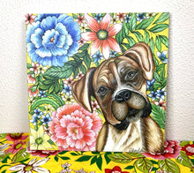 Carregar imagem no visualizador da galeria, Quadro com Pintura do Cachorro, Cachorro Boxer, Quadro em Tela, Impressão em Tela, Decoração, Pintura Pet, Pintura de Cachorro, Boxer, POP,