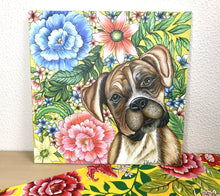 Carregar imagem no visualizador da galeria, Quadro com Pintura do Cachorro, Cachorro Boxer, Quadro em Tela, Impressão em Tela, Decoração, Pintura Pet, Pintura de Cachorro, Boxer, POP,