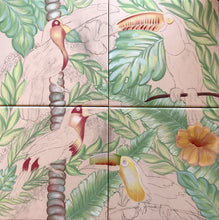 Carregar imagem no visualizador da galeria, Ilustração Pássaros Trotical, Tucanos, floresta, Quadro, Decoração, Reprodução do Original, Edição Limitada, Número de série, tamanho Médio