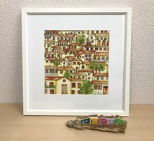 Carregar imagem no visualizador da galeria, Ilustração Naif, Arte Naif, Pintura de Casinhas, Quadro Decorativo, Reprodução Original, Edição Limitada, Número de série, Fineart, Giclée