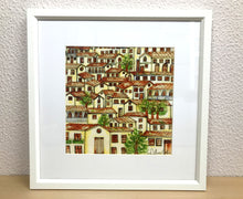 Carregar imagem no visualizador da galeria, Ilustração Naif, Arte Naif, Pintura de Casinhas, Quadro Decorativo, Reprodução Original, Edição Limitada, Número de série, Fineart, Giclée