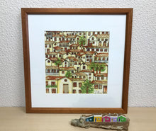 Carregar imagem no visualizador da galeria, Ilustração Naif, Arte Naif, Pintura de Casinhas, Quadro Decorativo, Reprodução Original, Edição Limitada, Número de série, Fineart, Giclée