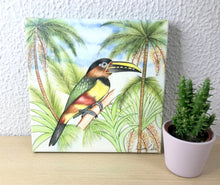 Carregar imagem no visualizador da galeria, Quadro com Pintura de Pássaro, Araçarí, Tela impressa de pássaro, Quadro, Tela, Impressão em Tela, Arte, Natureza, Floresta, Pássaros, Aves