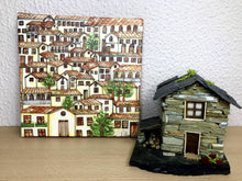 Carregar imagem no visualizador da galeria, Quadro com Pintura Naif, Arte Naif, Pintura Naif, Tela Impressa Naif, Quadro, Tela, Impressão em Tela, Arte, Decoração, Edição limitada, Peq