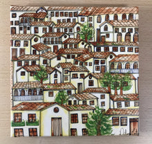 Carregar imagem no visualizador da galeria, Quadro com Pintura Naif, Arte Naif, Pintura Naif, Tela Impressa Naif, Quadro, Tela, Impressão em Tela, Arte, Decoração, Edição limitada, Peq